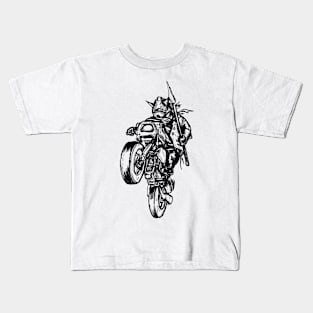 Rider in battle Kids T-Shirt